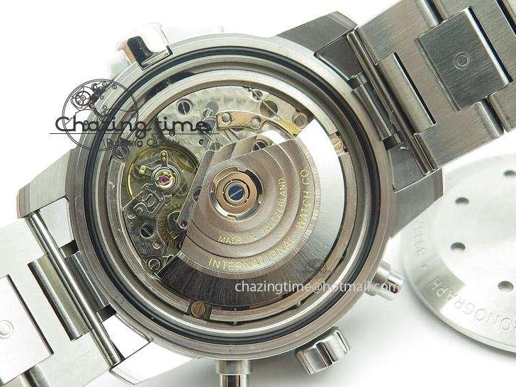 MIROTIME 0211 Classic Aquatimer Chrono IW376803 V6F 1:1 Best Edition Black Dial On SS Bracelet A 7361